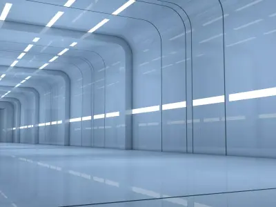 Sci Fi Tunnel 3D model 25