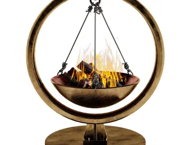 bonfire set 1 3D model