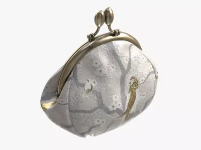 Female coin purse 02 Light 3D model