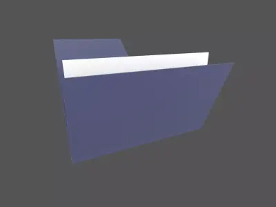 Folder v1 004 Low-poly 3D model