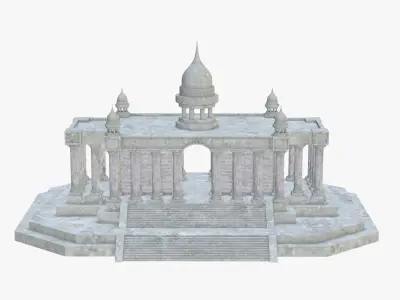 Aries Temple Low-poly 3D model