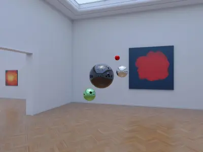 HDRI - Art Museum Gallery Interior 26 - 16384x8192 Texture