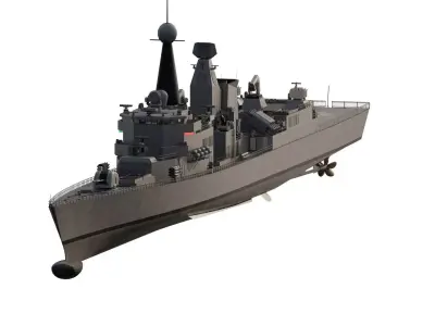 LONG RANGE DESTROYER US NAVY 3D model