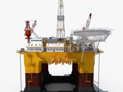  Oil Rig Platform 