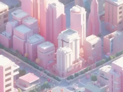 pink city 3D model