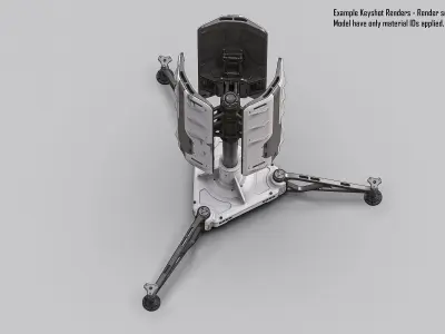 Sci Fi Portable Radar 3D model