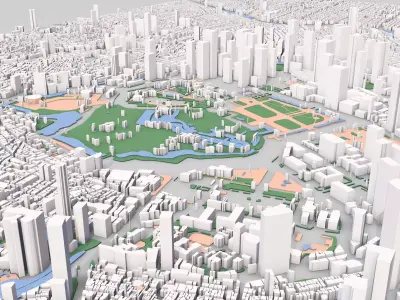 Tokyo city Japan 3D model