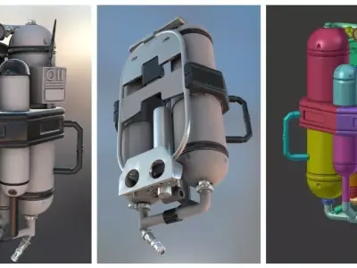 FlameTrooper TankPack 3D print model