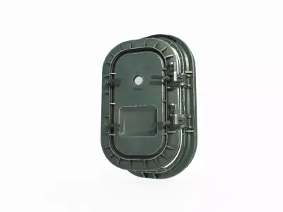 Sci-fi style safety door 3D model