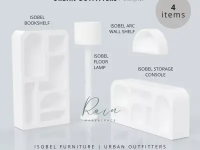 MINIATURE FURNITURE ISOBEL FURNITURE COLLECTION 3D print model