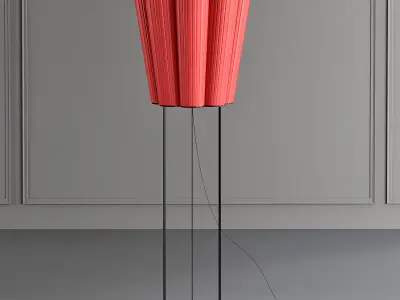 FIORE floor lamp with flower 3D model