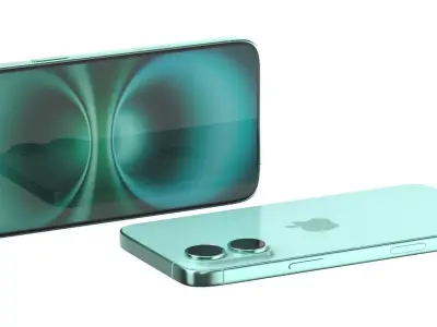 Apple iPhone 16 teal 3D model