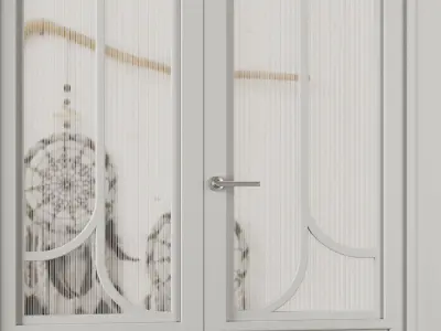 Entrance door set32 3D model