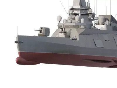 MULTIROLE NAVY FREGATE 3D model