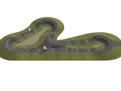 Pump track 05 3D model