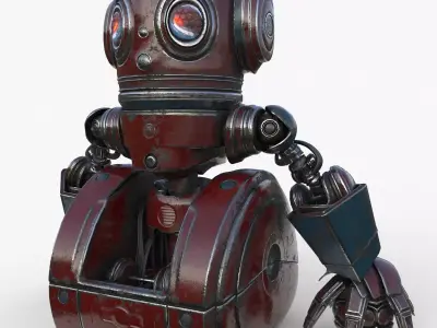 Cute Robot 2 3D model