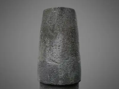 Concrete Bollard Low-poly 3D model purchase
