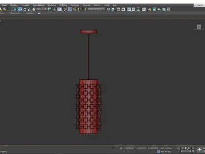 Parker Pendant Light Low-poly 3D model