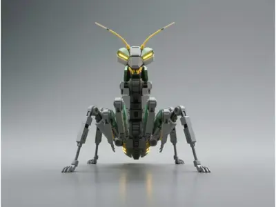 Futuristic Robotic Mantis   Sci-Fi Insect Mech 3D Model Game  3D model
