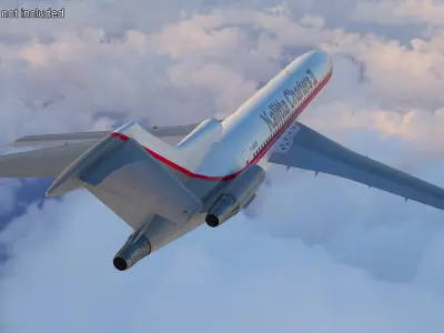  Boeing 727 Kalitta Charters II Rigged for Maya 