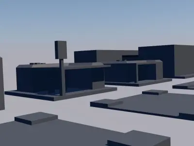 Modular Lowpoly City  Free low-poly 3D model