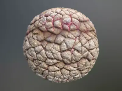 Material Skin Monster 37 Seamless PBR Texture Texture