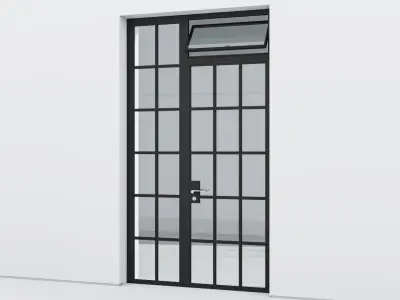 Aluminium door 170 3D model