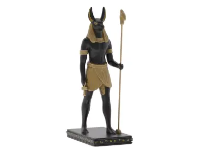 Egyptian Anubis Low-poly 3D model