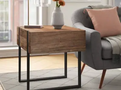 Langdon Sled End Table 3D model