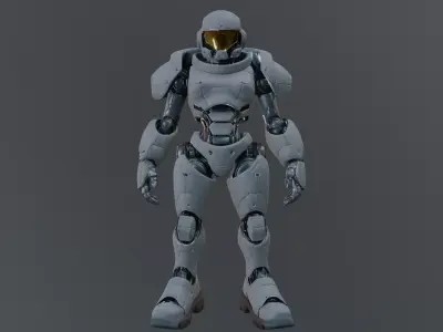 sci fi robot 3D model