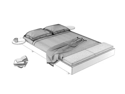 Siamo 04 Bed 3D model