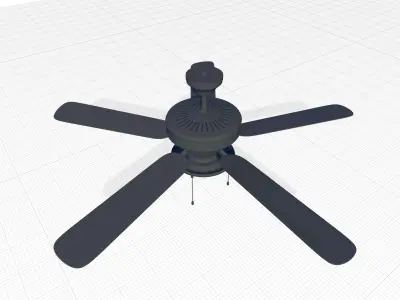 Chadbourne Standard Ceiling Fan 3D model