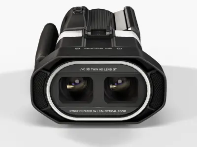 JVC Everio GS-TD1 3D camcorder Low-poly 3D model