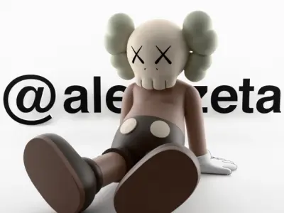 Kaws Holiday Taipei Textured 3D model