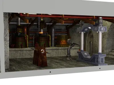 Jabbas Throne Room - Set 8a - Boiler Room Attributes 1-18 scale 3D print model