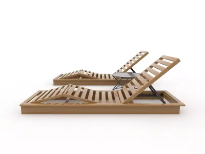Sun Lounger 22 3D model