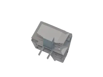 Muscat Airport Terminal High Quality 3D Exterior Model  OBJ FBX  Low-poly 3D model