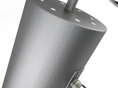 Floor Lamp Silver 3D model