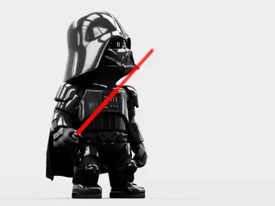 TOON VADER RIGGED 3D model