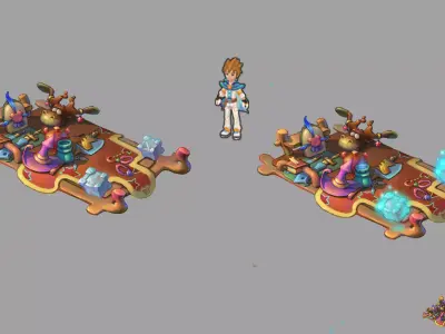 Low-mode-VIP booth 3D model