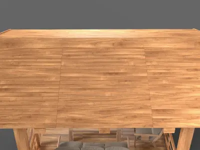 Wooden Pavillon 3D model