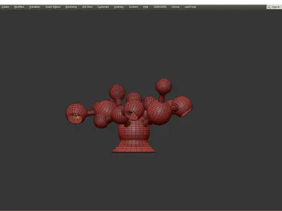 Delightfull Atomic Low-poly 3D model