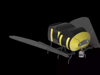 Drone light bulb 3D model