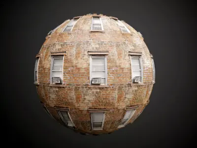 Building Brick Seamless PBR Texture Texture