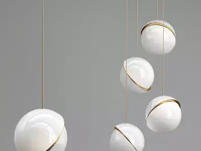 Chandelier Crescent Celling Lee Broom 3D model