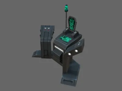 Command-console futuristic device 3D model