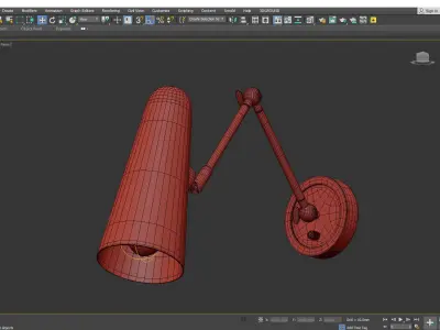 Blink Swing Arm Wall Sconce Low-poly 3D model