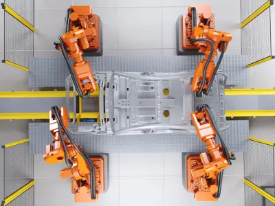  Car Body Welding Robotics Cell 