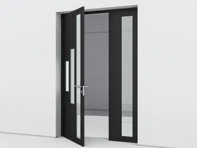 Aluminium door 202 3D model