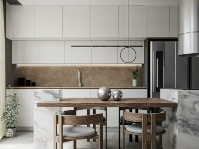 Cuisine - Salon  3D model